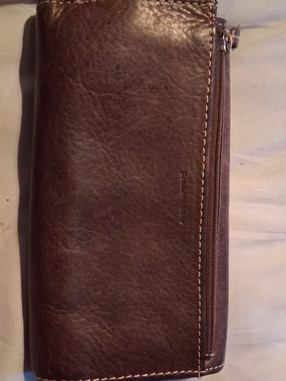 Fossil Dark Brown Leather Trifold Wallet
